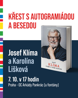 Pozvánka na křest knihy Josef Klíma: Tváří v tvář zločinu