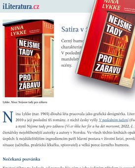 Recenze titulu Nejsme tady pro zábavu