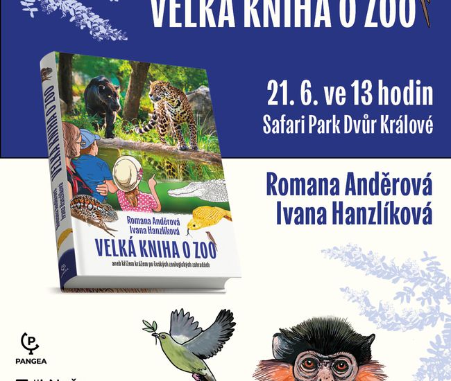 Pozvánka na křest titulu Velká kniha o zoo