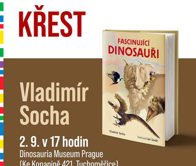 Pozvánka na křest knihy Fascinující dinosauři