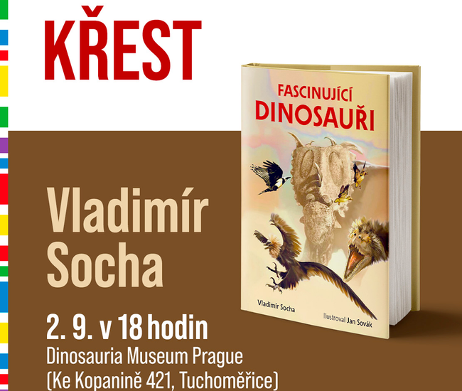 Pozvánka na křest knihy Fascinující dinosauři