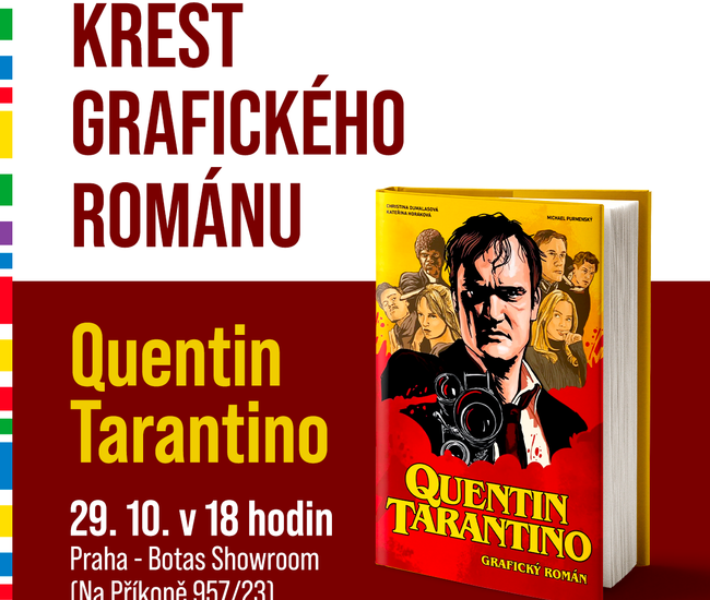 Pozvánka na křest knihy Quentin Tarantino: grafický román