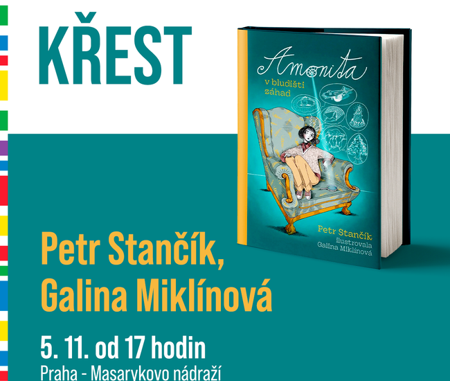 Pozvánka na křest knihy Amonita v bludišti záhad